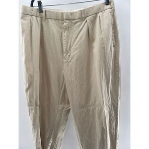 Ralph Lauren Polo Golf Pants Mens 38x30 Silk,Linen,& Cotton Blend Khaki‎ Chino